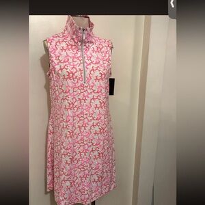 Lulu-B Pink and White Patterned Dress
